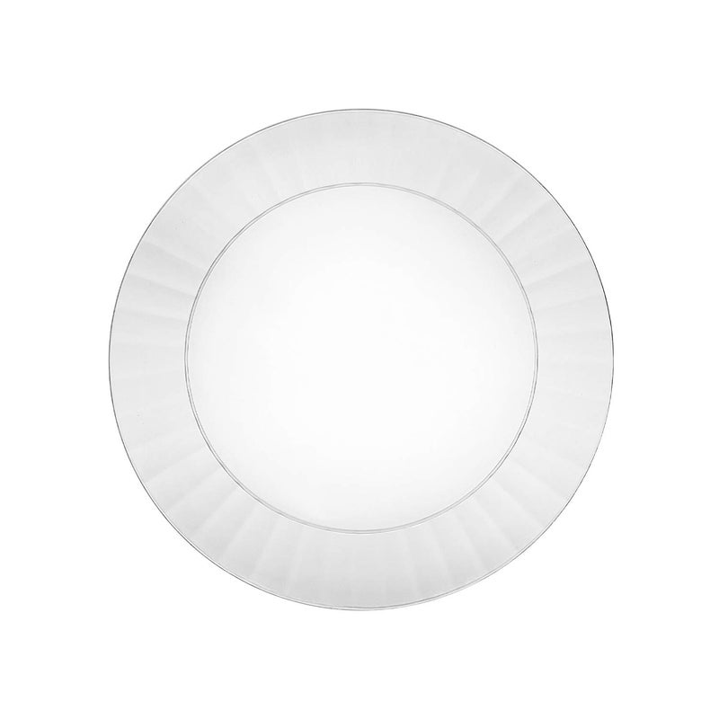 Party Essentials Deluxe Quality Hard Plastic 70 Count Round PartyDessert Plates 6Inch Clear